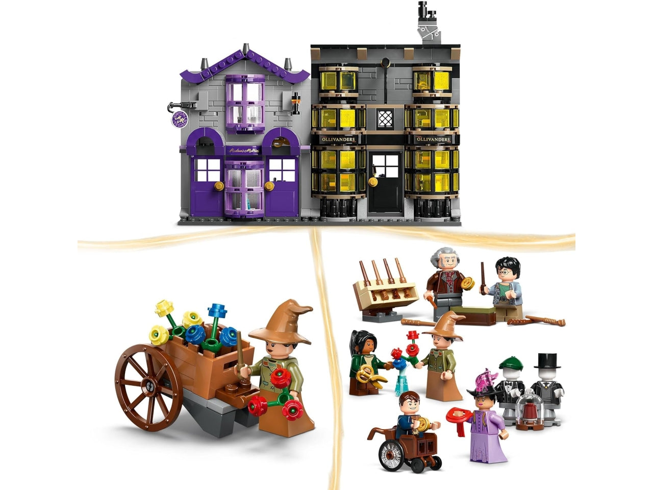 Lego Harry Potter Olivander e Madama Mcclan abiti per tutte le occasioni, set di costruzioni in scatola da 744 pezzi, per ragazzi 8+ anni 76439