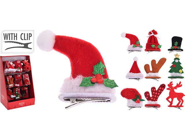 Clip capelli natale 9cm ss aaf201770