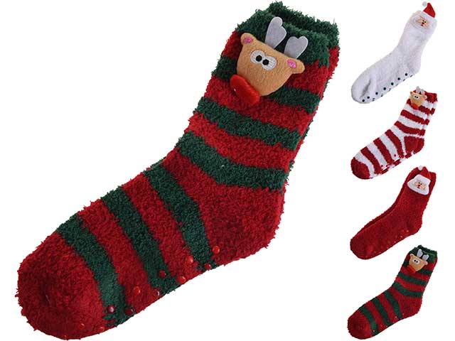 Calze di natale misure 36 e 37 in 4 assortimenti