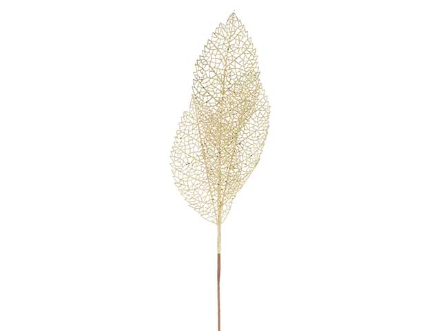 Foglia 79cm glitter oro yza000300