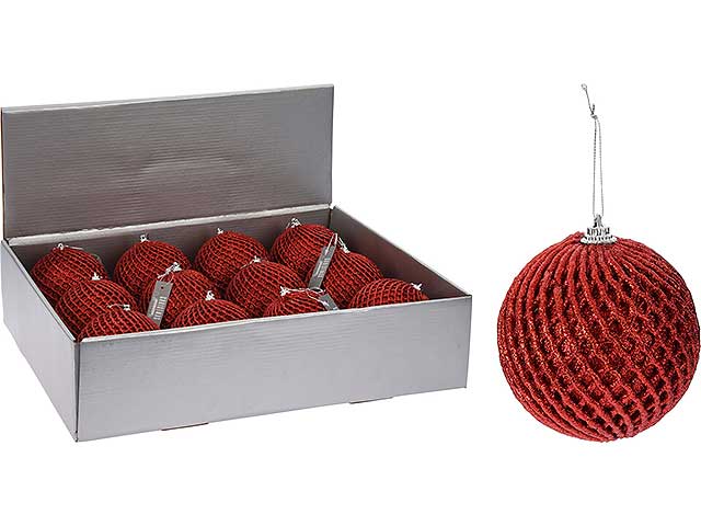 Sfera rete d.10cm rosso