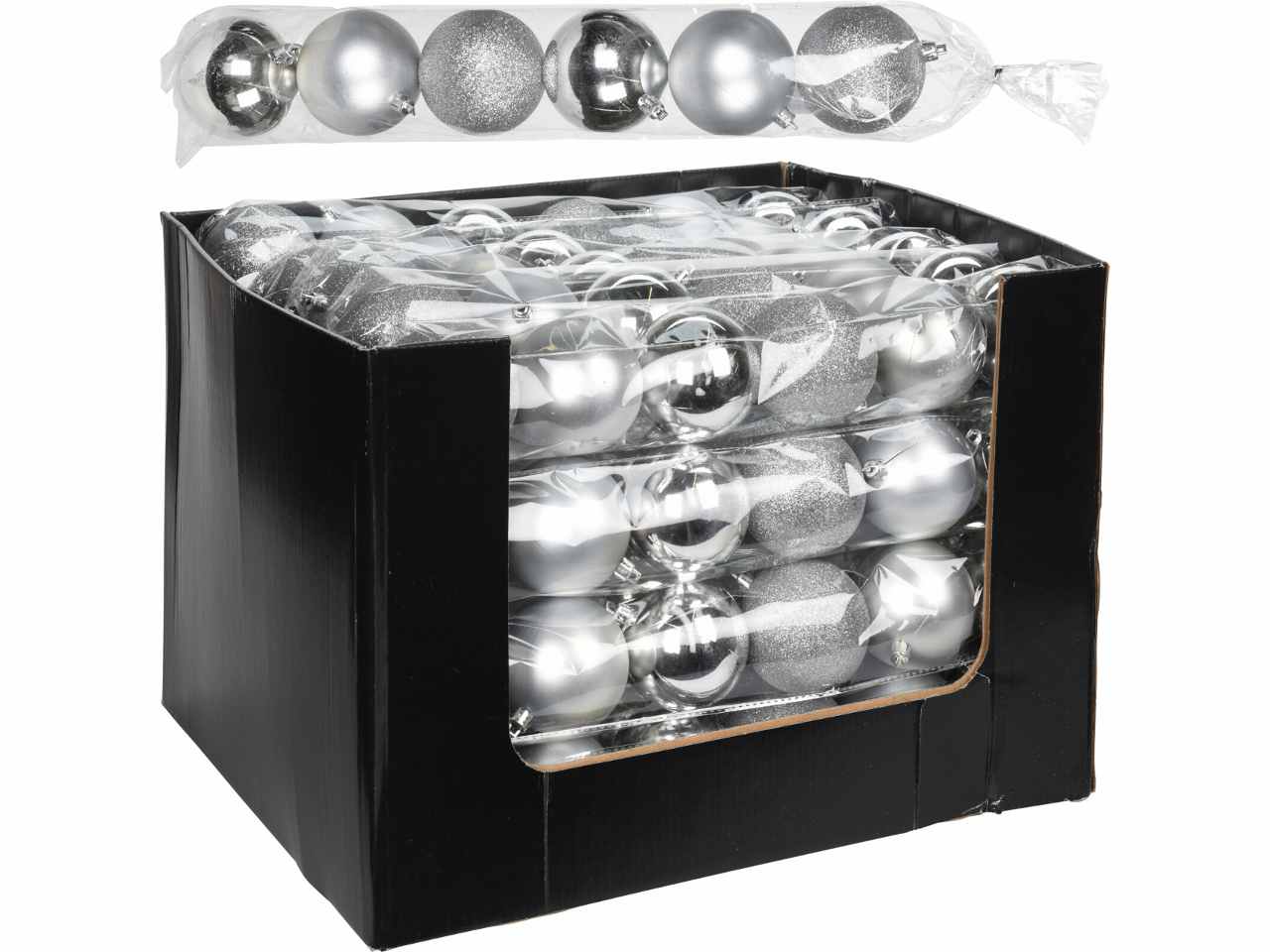 Sfera 6pezzi 70mm argento