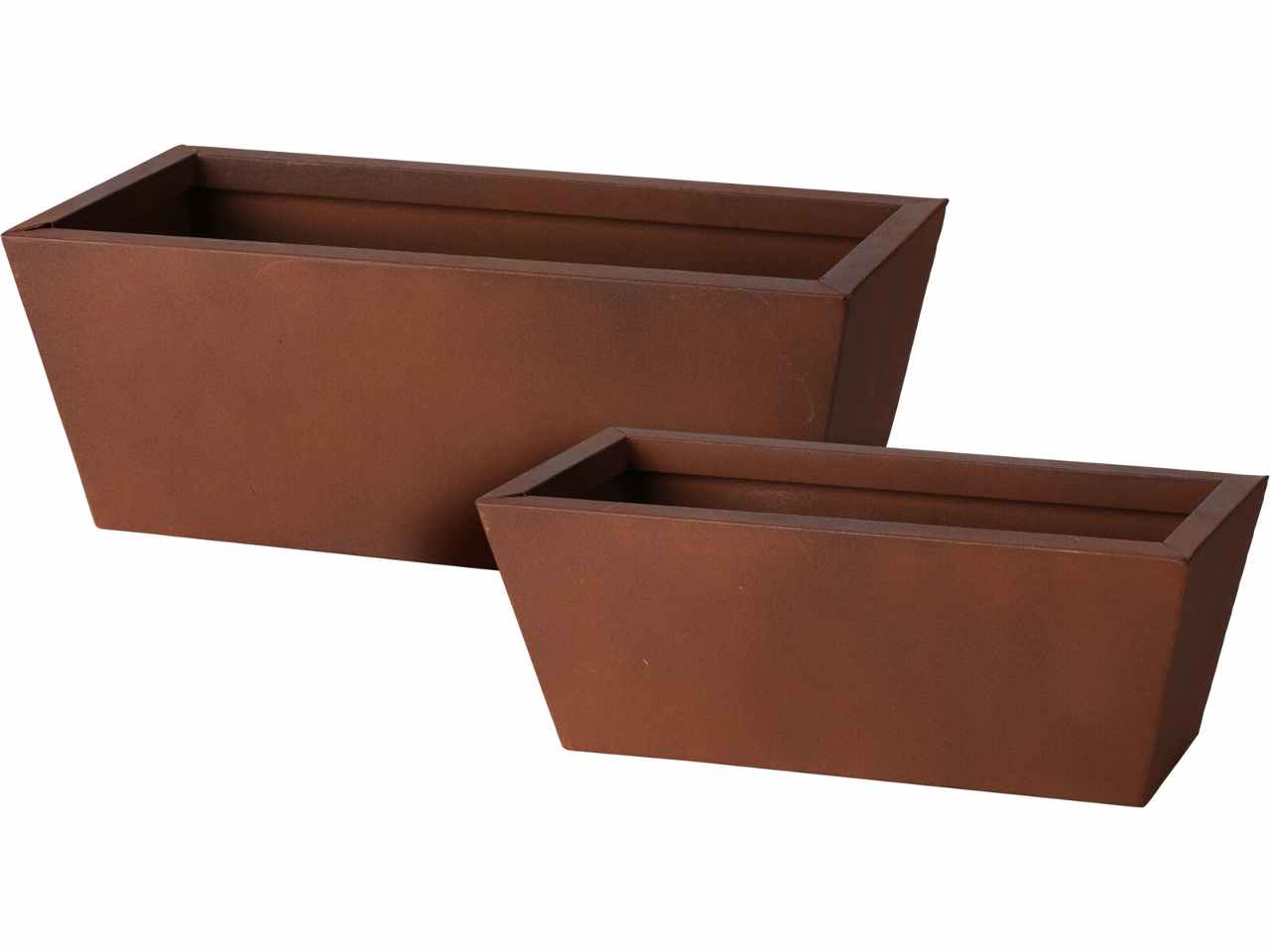 2 vasi fiori metal anticati