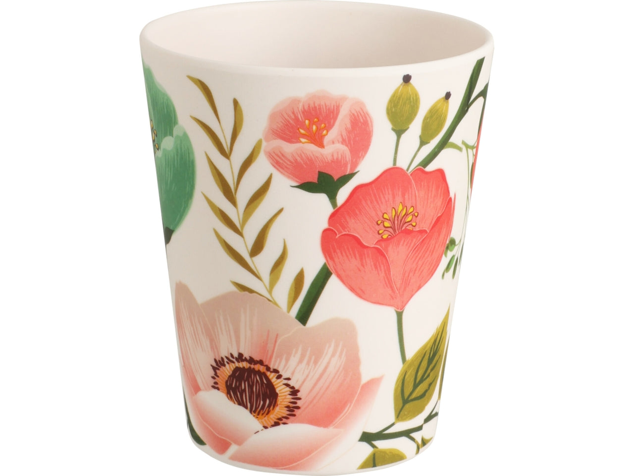 Bicchiere in melamina floreale Country multicolor 8x10cm, 350ml - Koopman