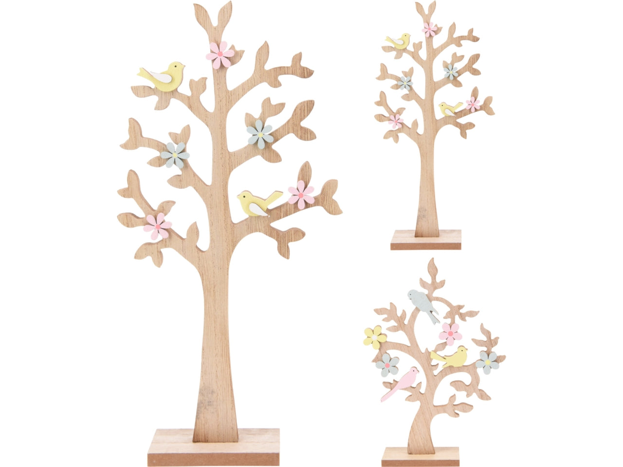 Albero in mdf su base 27/32 in 2 assortimenti