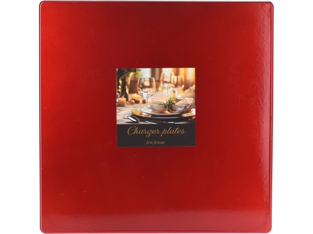 Sottopiatto 30x30cm rosso