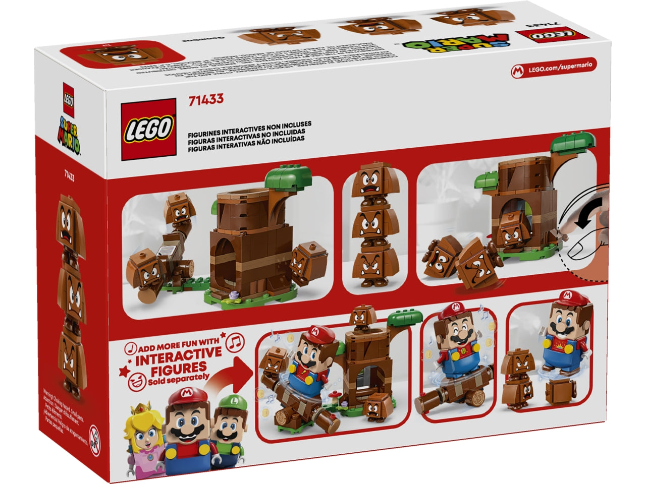 LEGO Super Mario - Divertente oggetto da collezione Nintendo: gioco di ruolo nel Parco giochi dei Goomba con questo playset 71433