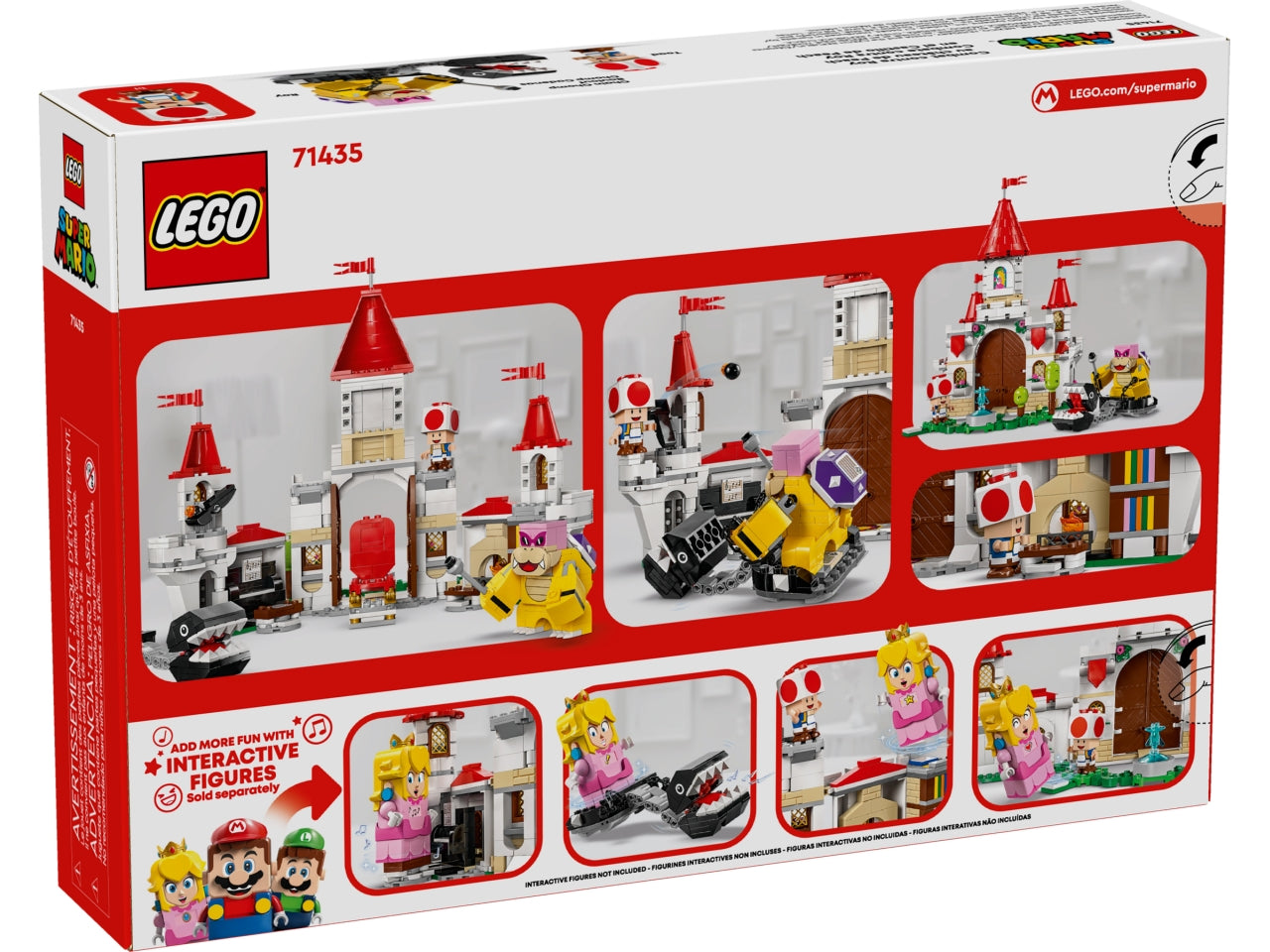LEGO Super Mario - Divertente playset con personaggi Nintendo per bambini: gioco di ruolo con i personaggi di Super Mario, combatti con Roy e altro ancora con questo set del Castello di Peach 71435