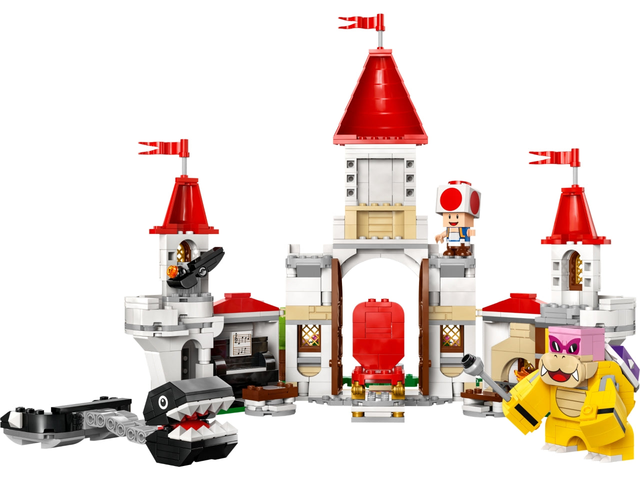 LEGO Super Mario - Divertente playset con personaggi Nintendo per bambini: gioco di ruolo con i personaggi di Super Mario, combatti con Roy e altro ancora con questo set del Castello di Peach 71435