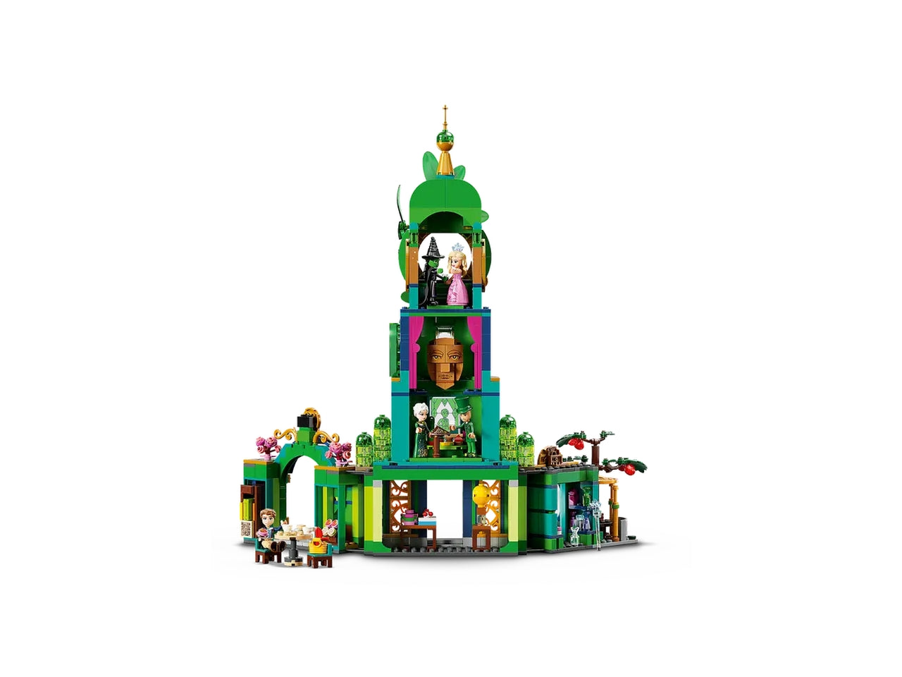 LEGO Wicked Benvenuti nella CittÃ  di Smeraldo, Gioco da Collezione per Bambine e Bambini da 9 Anni con Torre Giocattolo da Costruire e 5 Personaggi del Film tra cui Glinda e Elphaba, Idea Regalo 75684