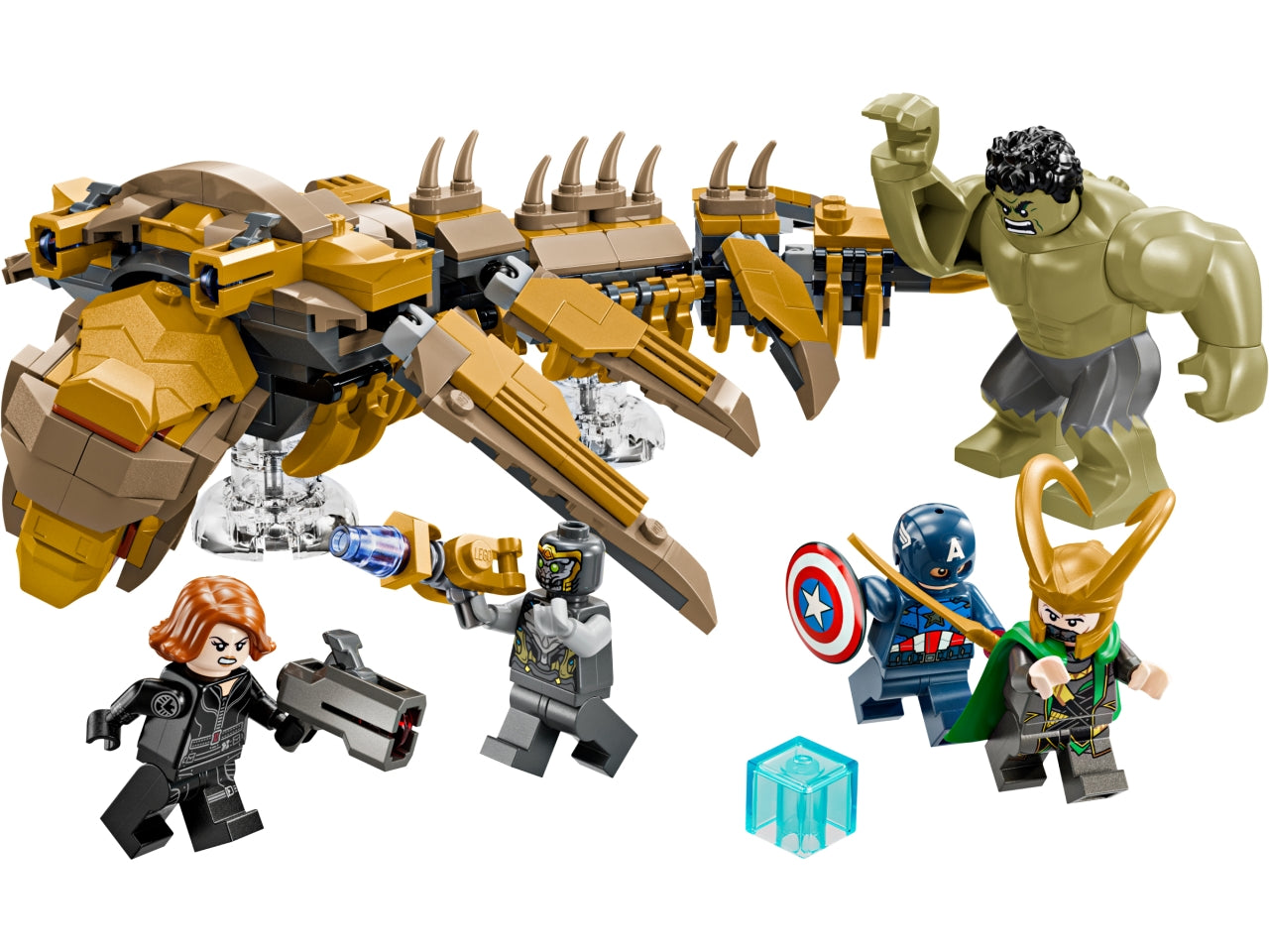 LEGO Marvel - Playset Avengers vs. Leviathan: questo set da collezione con supereroi per i bambini e le bambine dai 7 anni in su ricrea la scena della battaglia finale di Marvel: The Avengers dei Marvel Studios. 76290