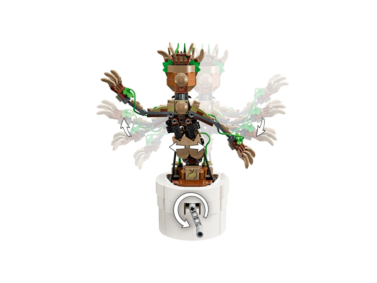 LEGO Marvel - Giocattolo animato di Groot costruibile per bambini: Groot ballerino Ã¨ un regalo interattivo per i bambini e le bambine dai 10 anni in su 76297