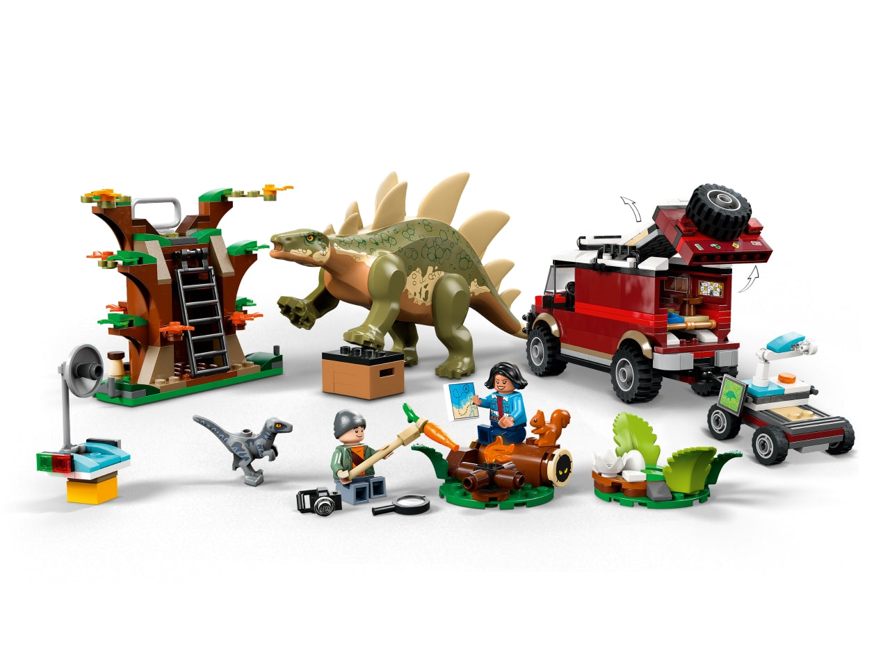 LEGO Jurassic World - Set con stegosauro giocattolo: delizia i fan dei dinosauri di 6+ anni con questo dettagliato set Missione dinosauro 76965