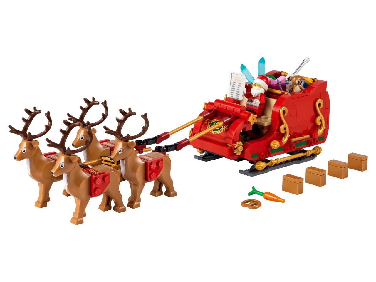 Lego lel seasons la slitta di babbo natale - 343 pezzi per bambini di etÃ  9+ 40449