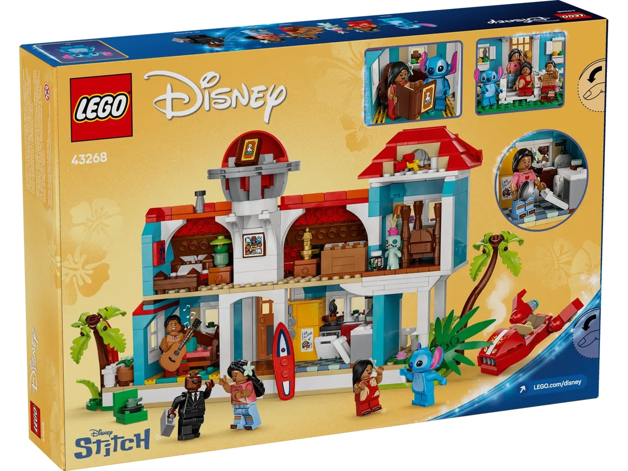 Lego Disney classic casa sulla spiaggia di lilo e stitch 43268