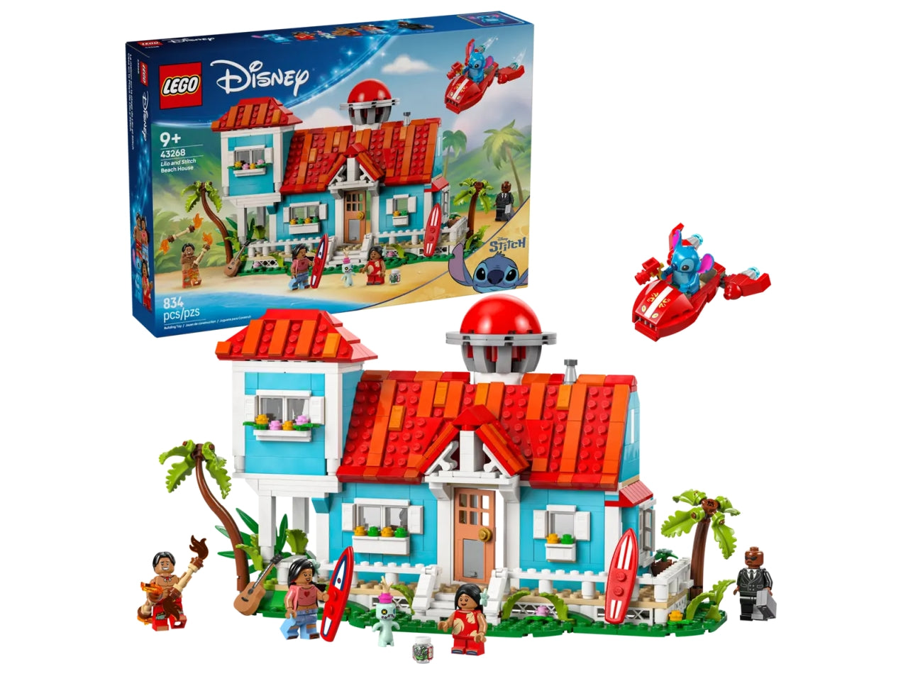 Lego Disney classic casa sulla spiaggia di lilo e stitch 43268