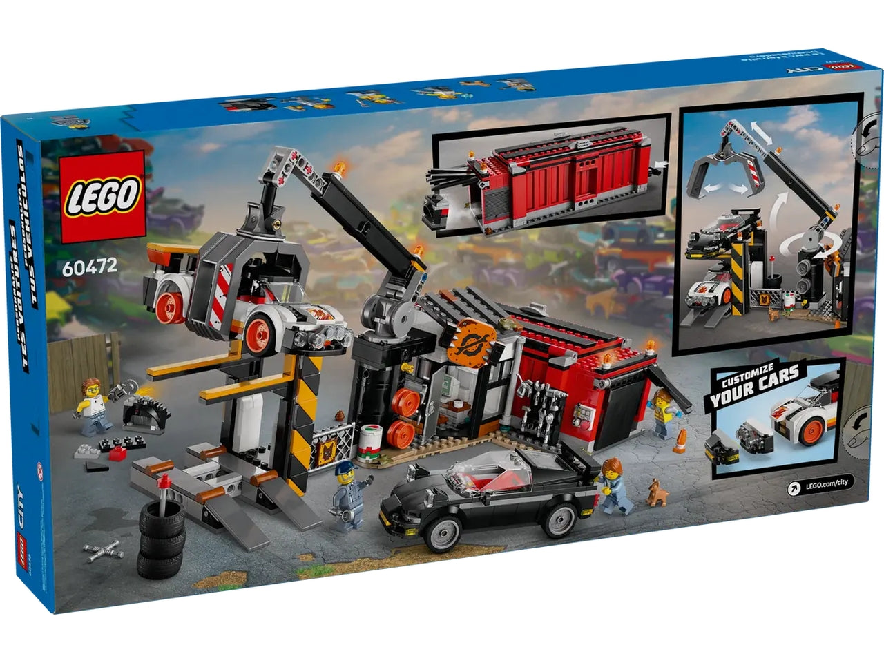 Lego My city sfasciacarrozze con auto 871 pezzi per etÃ  7+ 60472