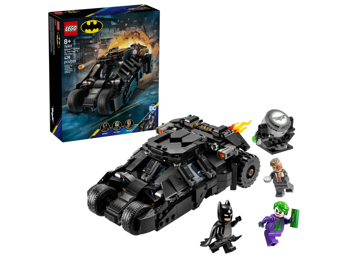 Lego Super Heroes DC tumbler di baan contro two-face e the joker 429 pezzi per etÃ  8+ 76303