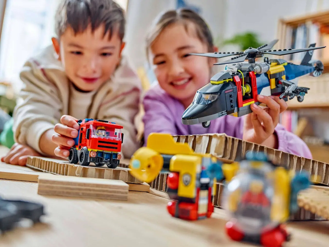Lego City great vehicles elicottero, autopompa e sottomarino 874 pezzi per etÃ  7+ 60462