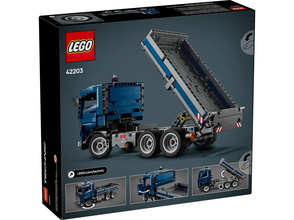 Lego Technic autocarro con cassone ribaltabile 462 pezzi
per etÃ  9+ 42203