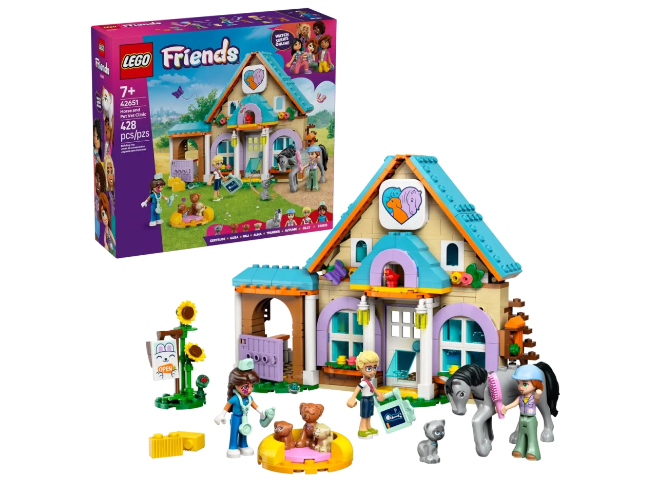 Lego Friends cavallo e clinica veterinaria 428 pezzi per etÃ  7+ 42651