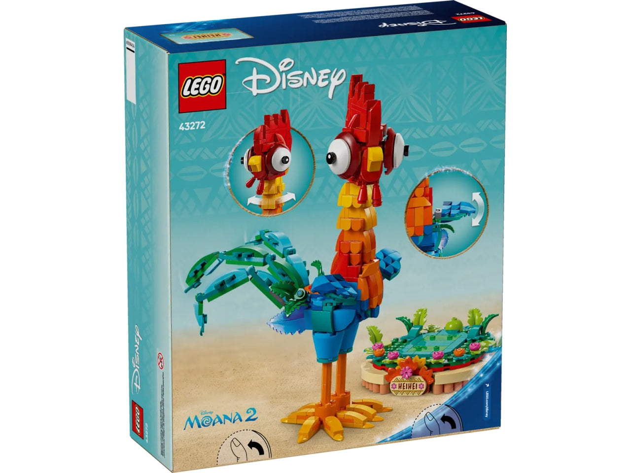 Lego Disney princess personaggio da esposizione di heihei 566 pezzi
per etÃ  9+ 43272