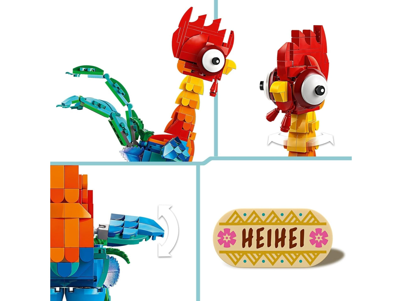 Lego Disney princess personaggio da esposizione di heihei 566 pezzi
per etÃ  9+ 43272