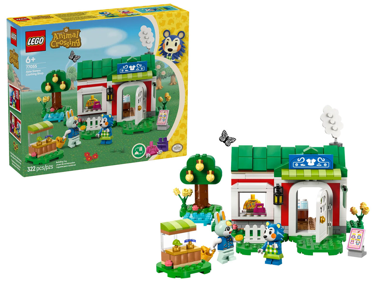 Lego Animal crossing la sartoria delle sorelle ago e filo 322 pezzi per etÃ  6+ 77055