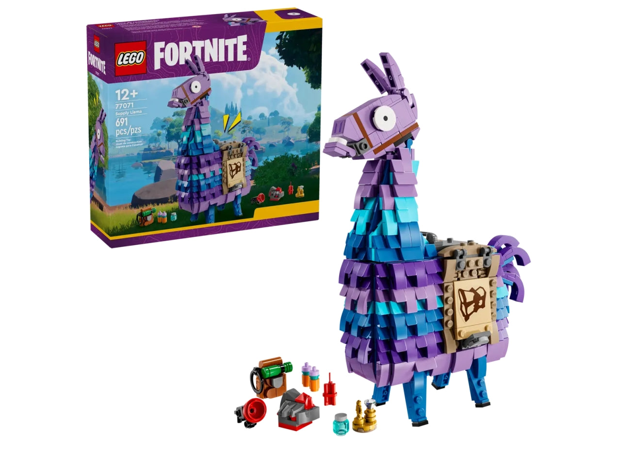 Lego Fortnite lama delle scorte 691 pezzi per etÃ  12+ 77071