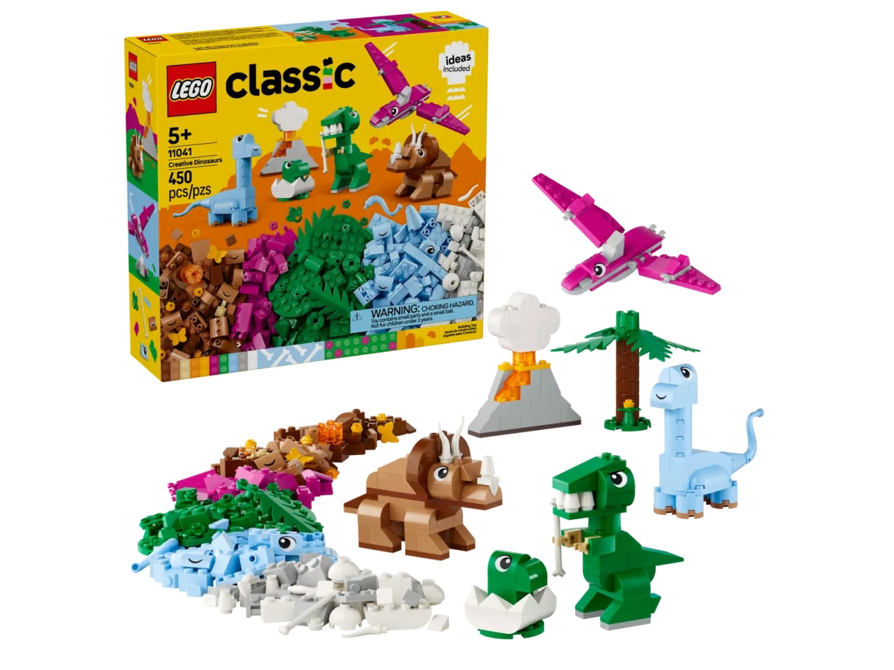 Lego Classic dinosauri creativi 450 pezzi per etÃ  5+ 11041