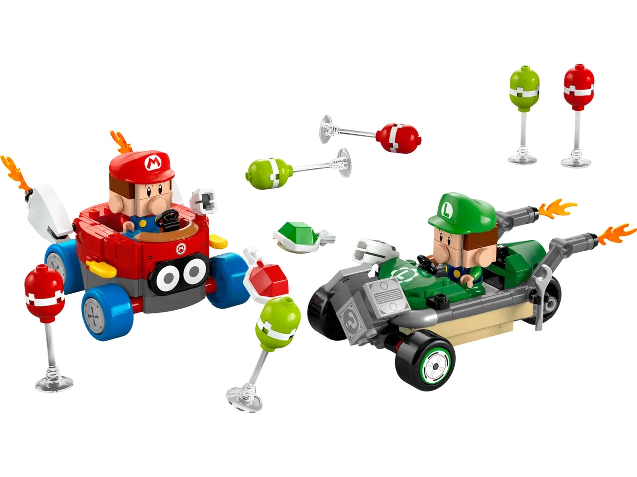 Lego Super Mario kart: baby mario vs baby luigi 321 pezzi per etÃ  8+ 72034