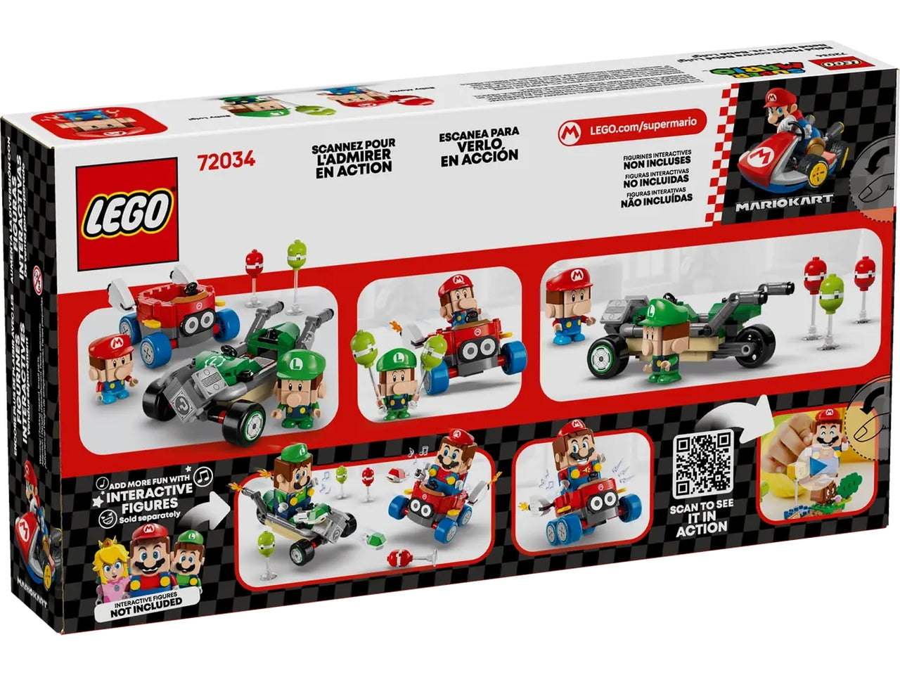 Lego Super Mario kart: baby mario vs baby luigi 321 pezzi per etÃ  8+ 72034