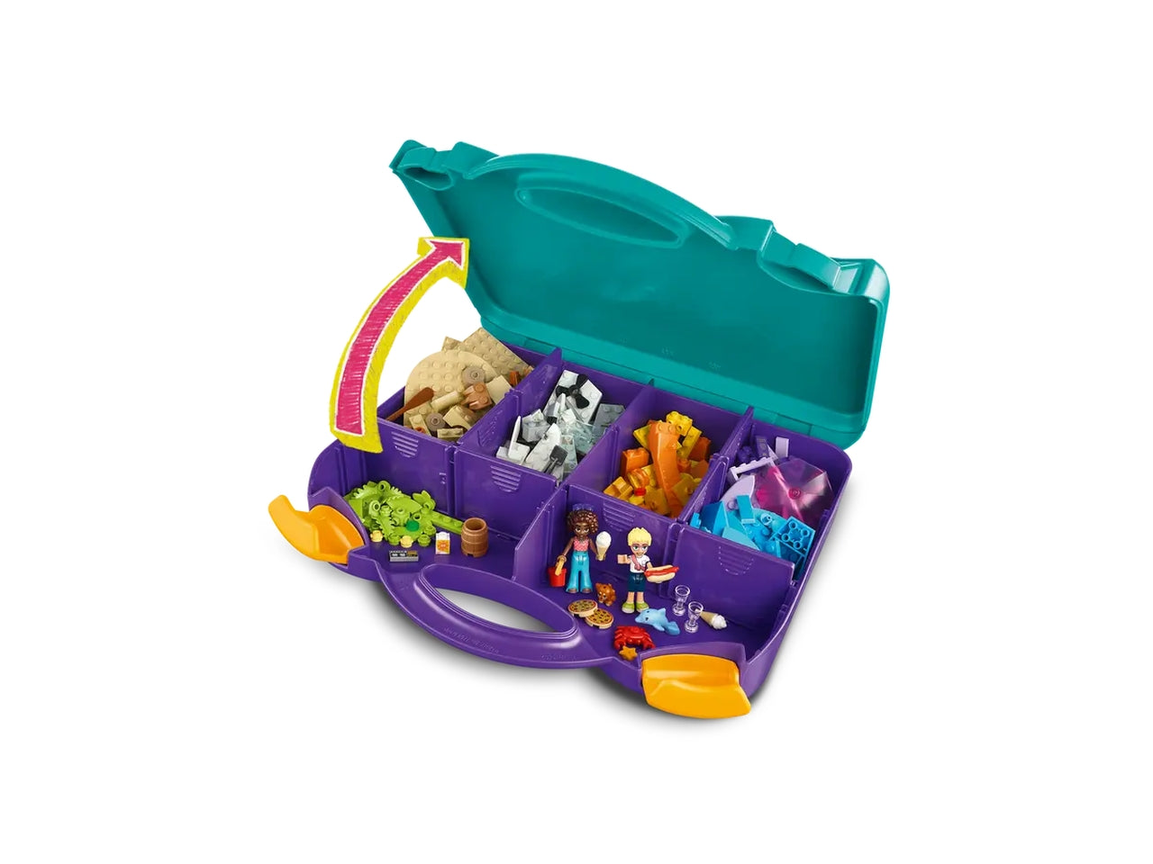Lego Friends valigia creativa da spiaggia e da viaggio 188 pezzi per etÃ  5+ 42672