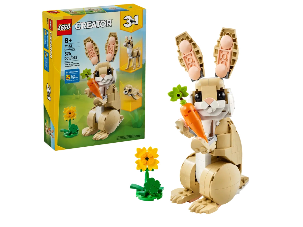 Lego Creator adorabile coniglio 326 pezzi per etÃ  8+ 31162