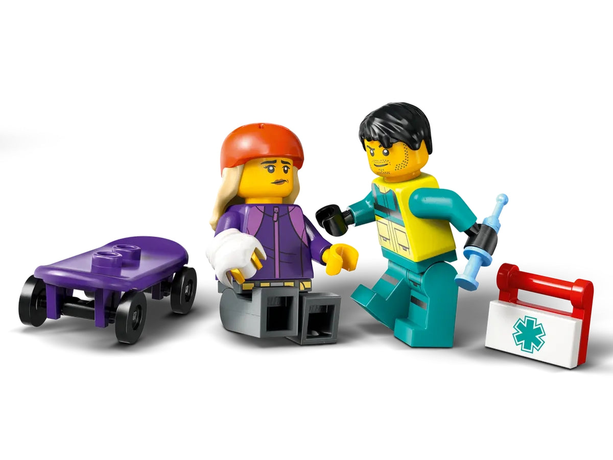 Lego City great vehicles ambulanza di emergenza 184 pezzi per etÃ  5+ 60451