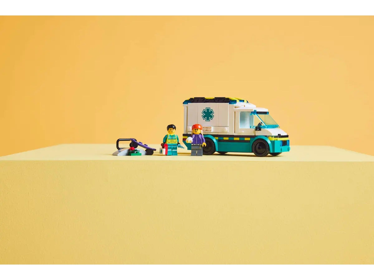 Lego City great vehicles ambulanza di emergenza 184 pezzi per etÃ  5+ 60451