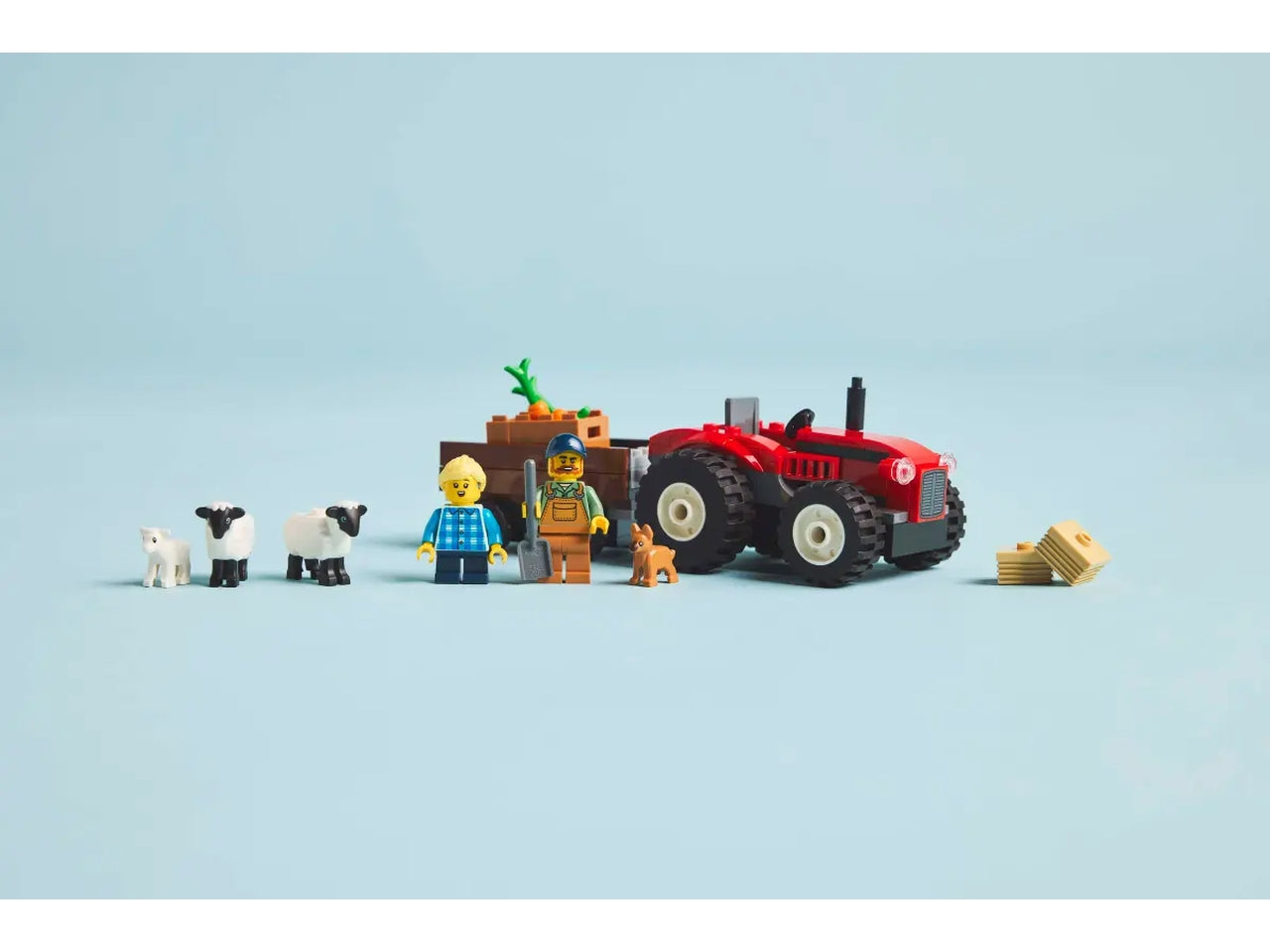 Lego City great vehicles trattore agricolo rosso con rimorchio e pecore 116 pezzi per etÃ  4+ 60461