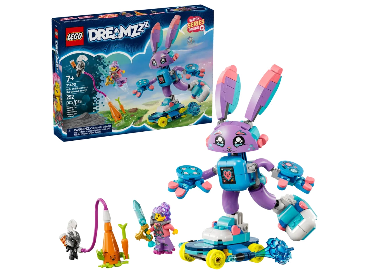 Lego Dreamzzz izzie e il coniglietto del gaming bunchurro 252 pezzi per etÃ  7+ 71490 $