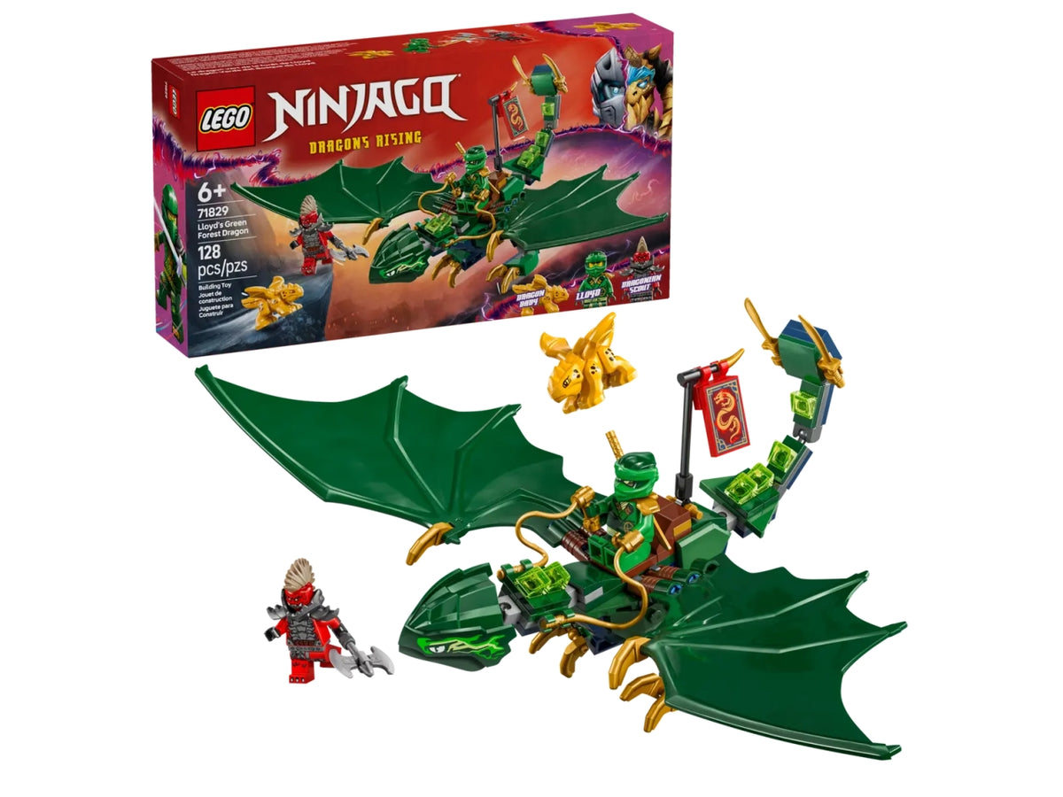 Lego Ninjago drago della foresta verde di lloyd 128 pezzi per etÃ  6+ 71829