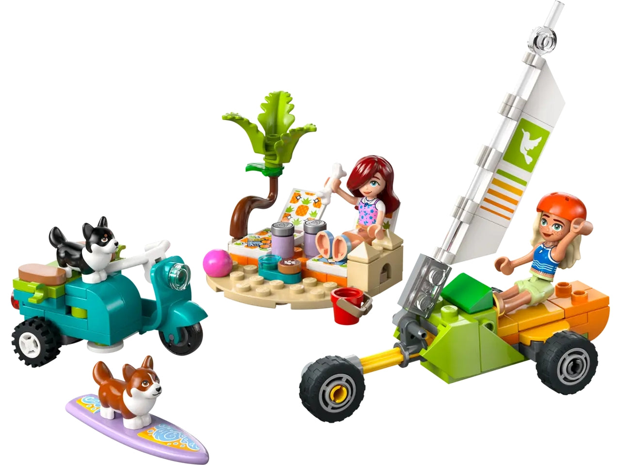 Lego Friends avventure canine su windskate e sidecar 113 pezzi per etÃ  6+ 42641