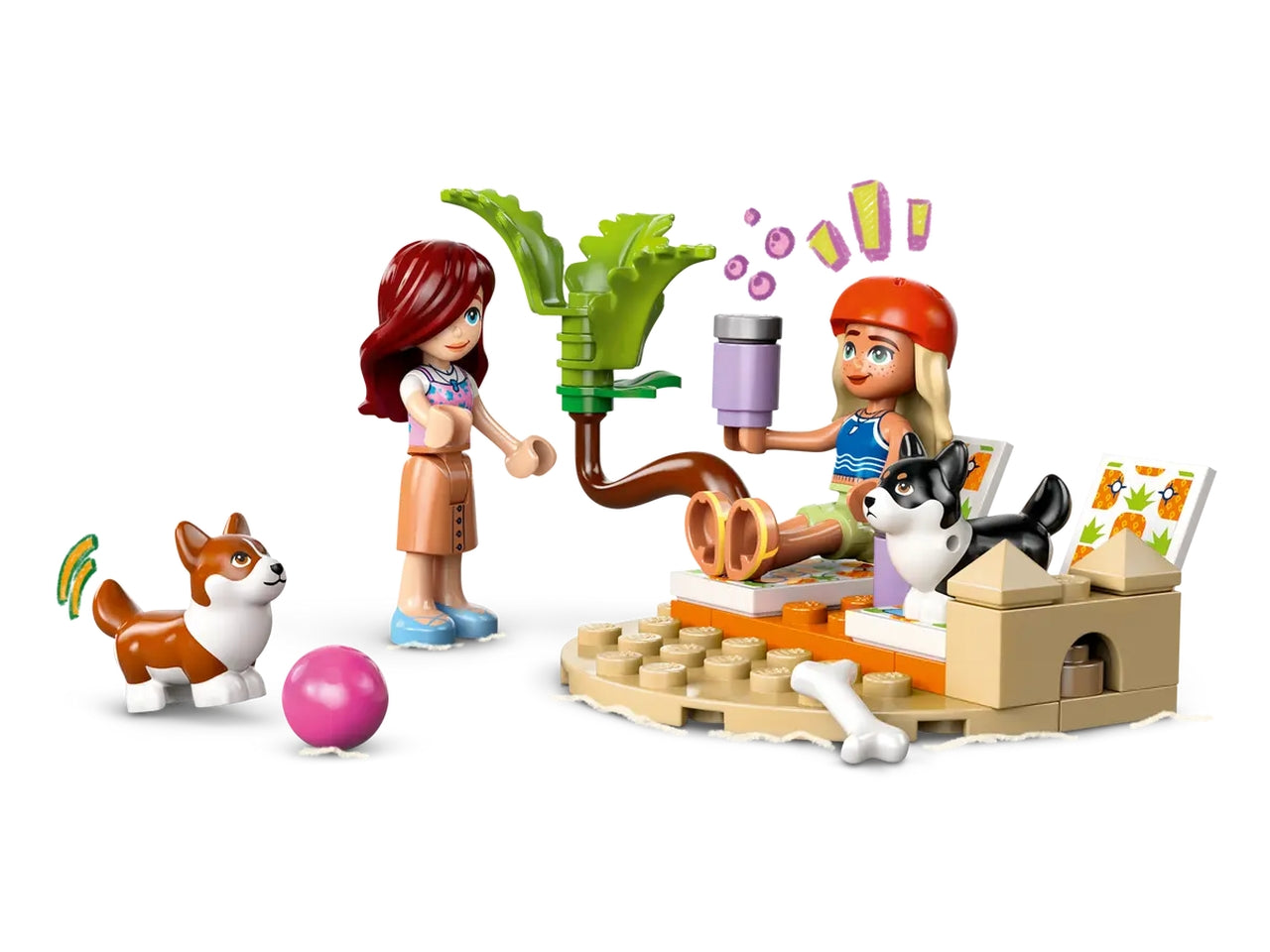 Lego Friends avventure canine su windskate e sidecar 113 pezzi per etÃ  6+ 42641