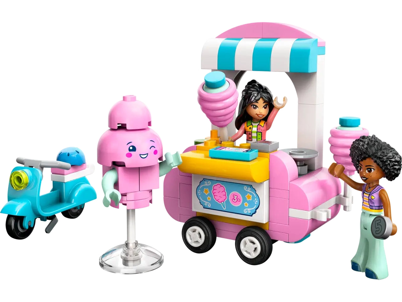 Lego Friends bancarella di zucchero filato e scooter 110 pezzi per etÃ  6+ 42643