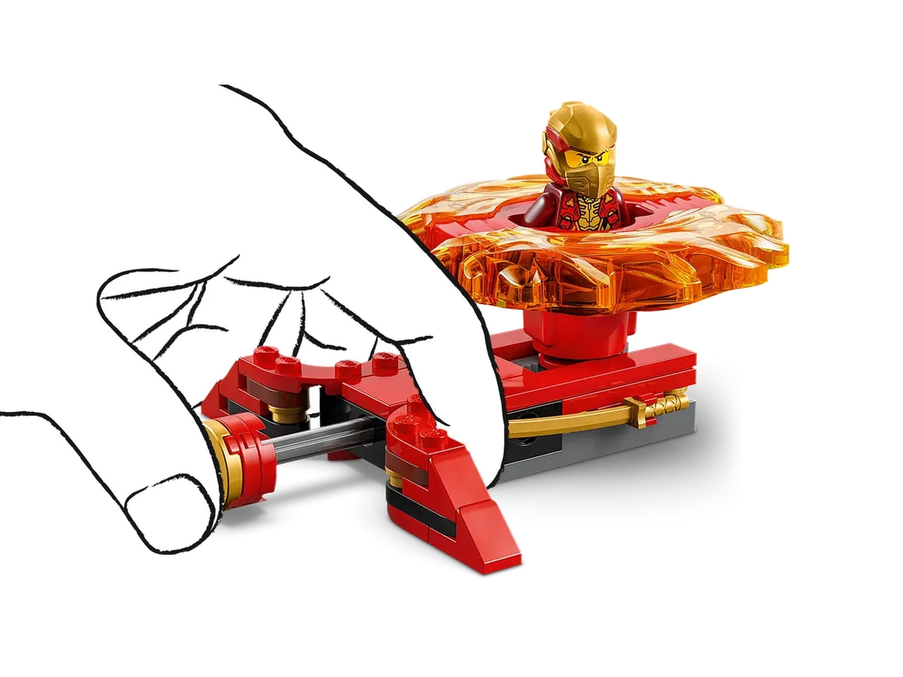 Lego Ninjago spinner del drago spinjitzu di kai 54 pezzi per etÃ  6+ 71823 $