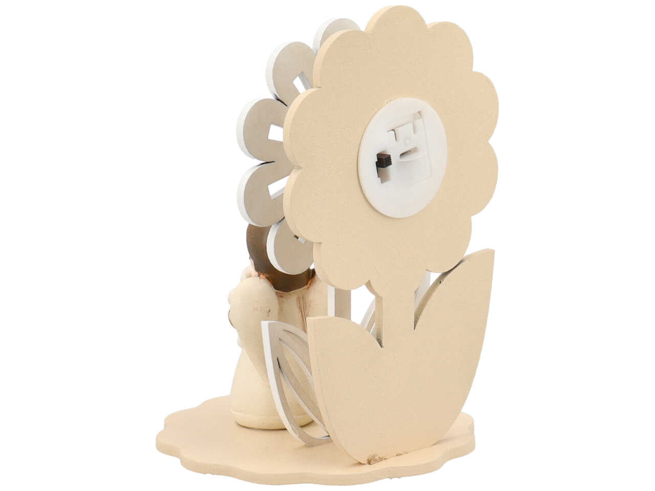 Lampada con fiore e angelo