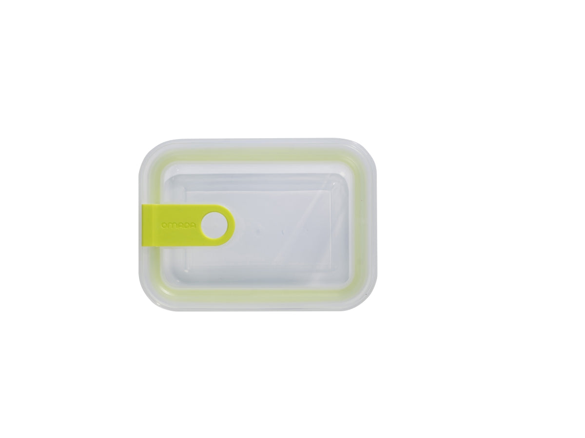 Contenitore rettangolare 1l 12,8x17,8xh.9,5cm colore verde acido