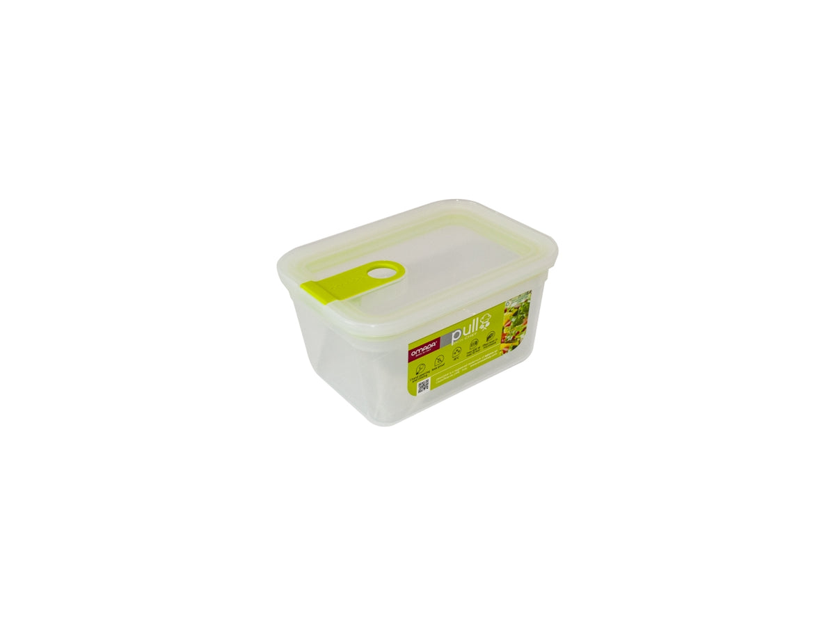Contenitore rettangolare 1l 12,8x17,8xh.9,5cm colore verde acido