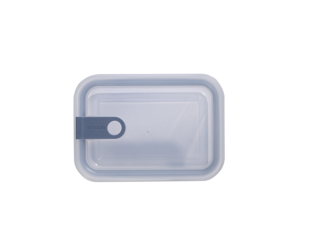 Contenitore rettangolare 1,1l 15x21xh.7,5cm colore blu avio