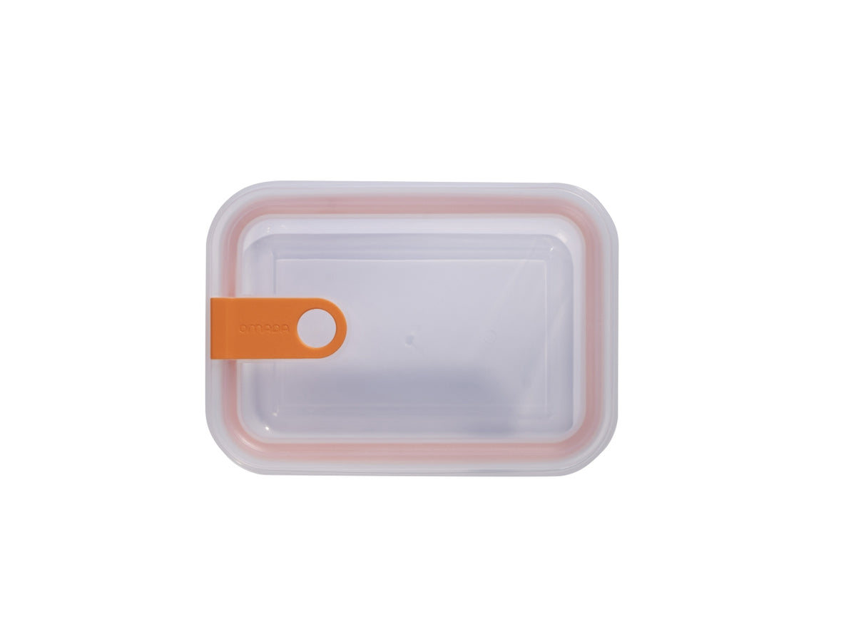 Contenitore rettangolare 1,5l 15x21xh.9,5cm colore arancio