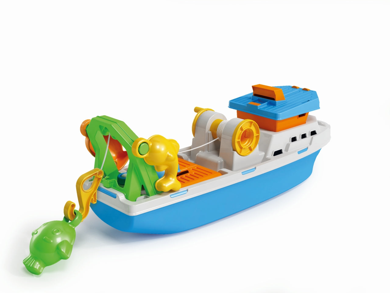 Peschereccio giocattolo in plastica multicolor 40 cm - Adriatic
