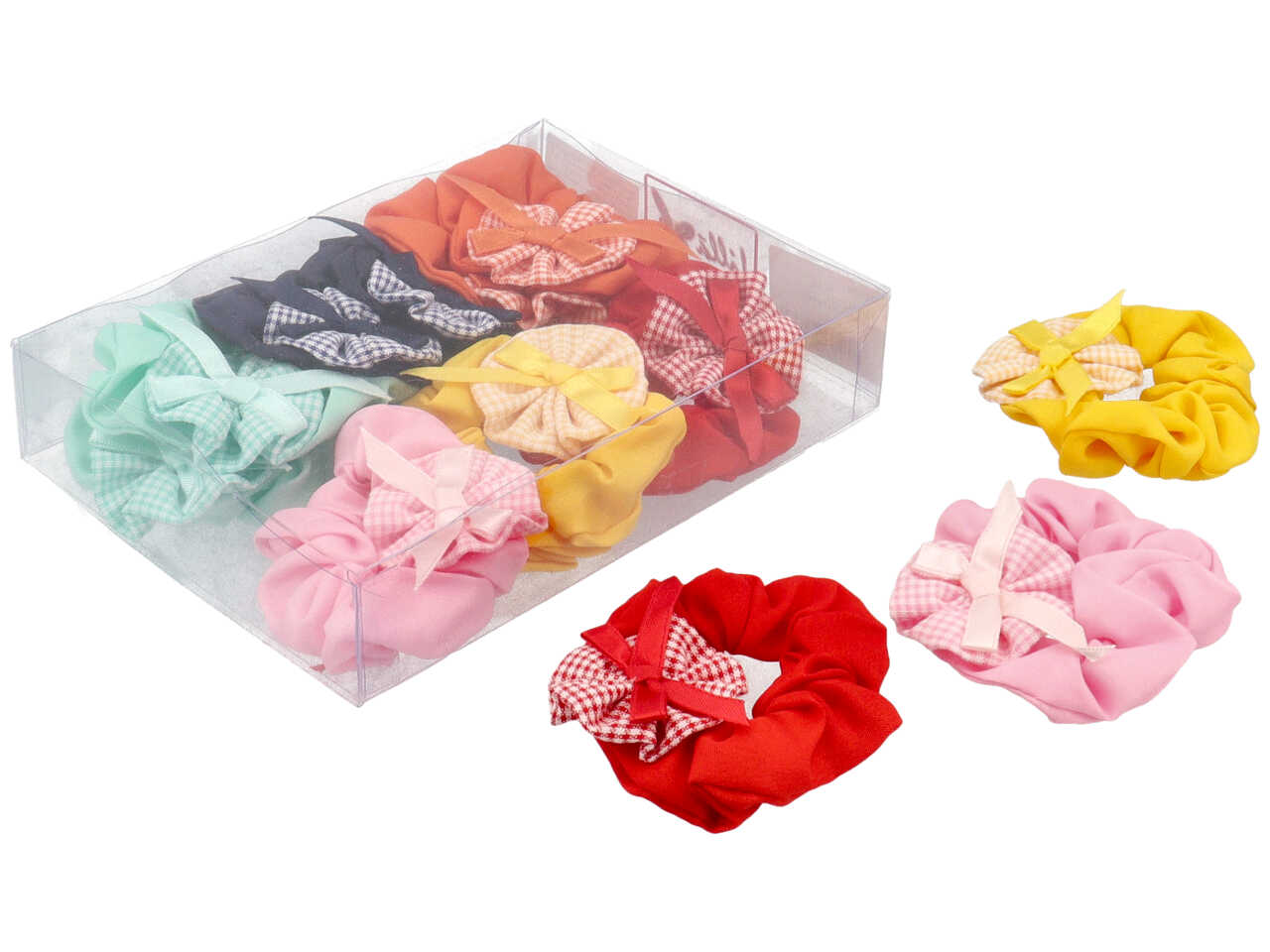 Scounci tessuto c/fiocco vichy fc1054